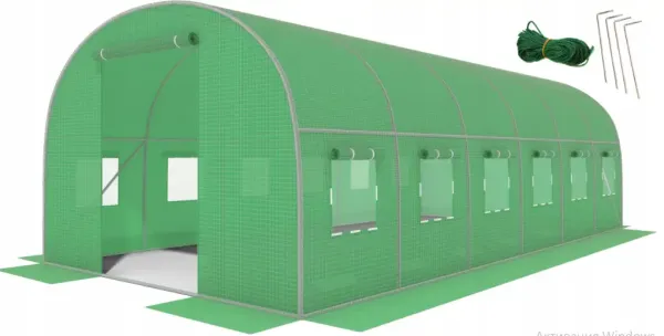 Теплиця садова парник для саду та городу 18м² 6х3х2м 