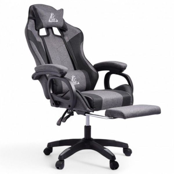 Комп'ютерне крісло із тканини LevelUp KO29SZ Сіро-чорний