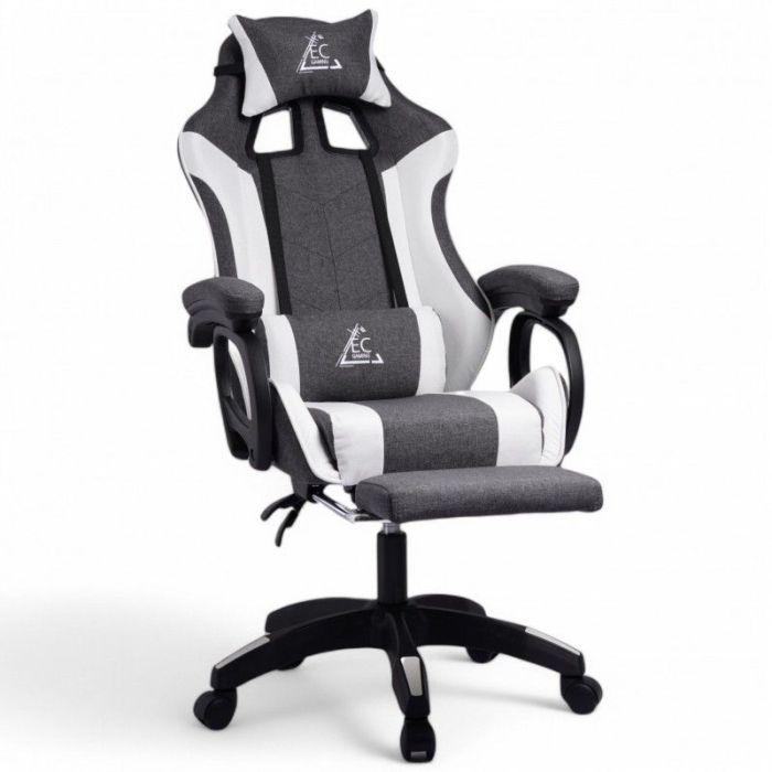 Комп'ютерне крісло із тканини LevelUp KO29GRAF Сіро-білий