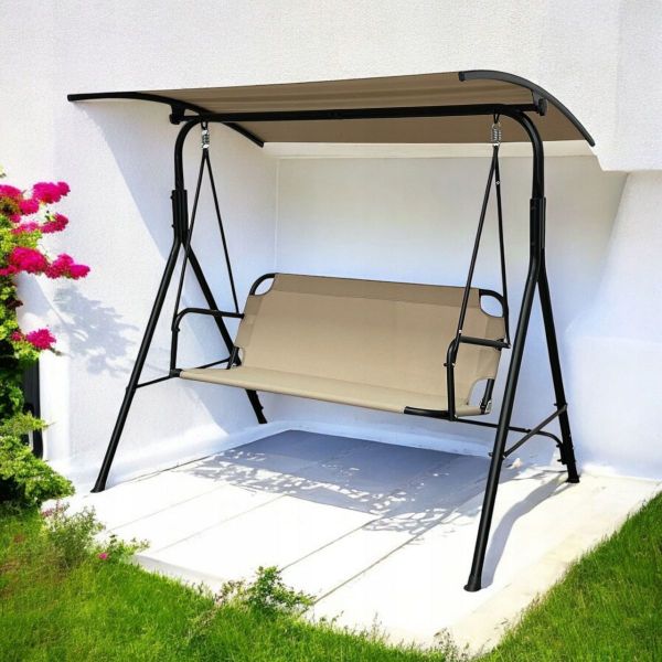 Садовая качель IdealGarden MAS-4006 3-х местная Бежевый