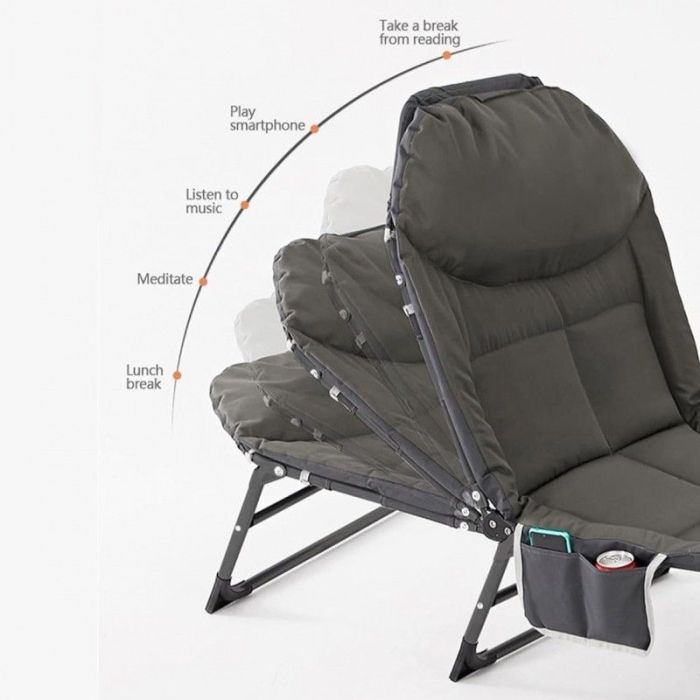 Раскладная туристическая кровать Ecarla AR06SZ 200 x 64 см Графитовый