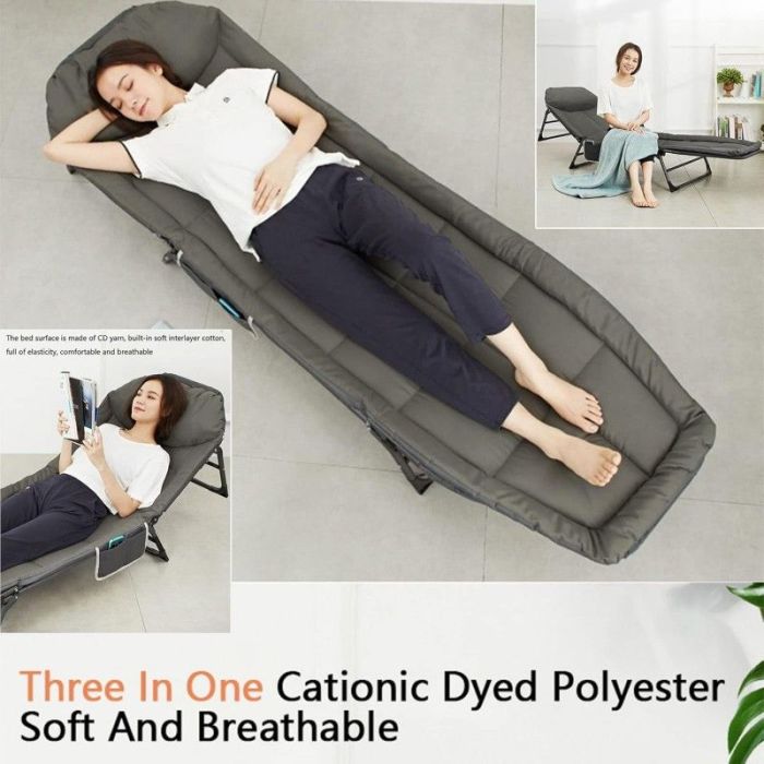 Раскладная туристическая кровать Ecarla AR06SZ 200 x 64 см Графитовый