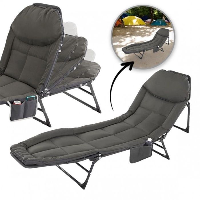 Раскладная туристическая кровать Ecarla AR06SZ 200 x 64 см Графитовый