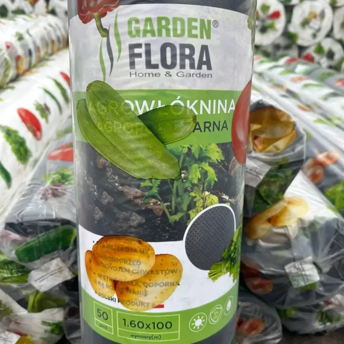 Агроволокно Garden Flora Чорне 50 г/м2 3.2м 50м, Польща