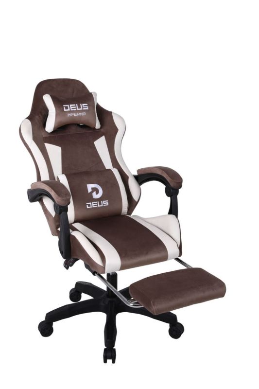 Комп'ютерне крісло із замші DEUS Inferno Коричневий