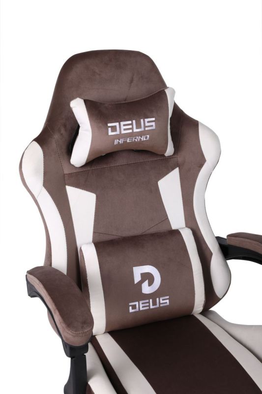 Комп'ютерне крісло із замші DEUS Inferno Коричневий