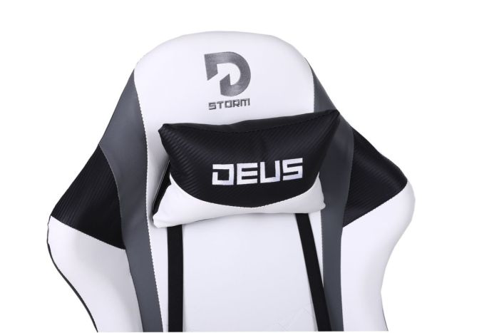 Комп‘ютерне крісло DEUS Storm Чорно-білий