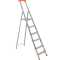 Односторонняя 6-ступенчатая алюминиевая стремянка Kanat KA-KAM-205 125 кг