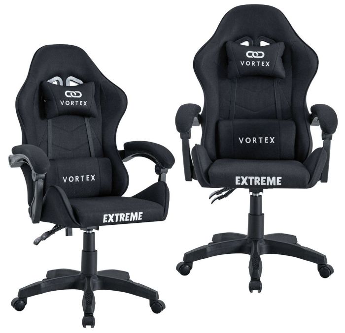 Комп'ютерне крісло із тканини Extreme VORTEX Чорний
