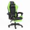 Комп‘ютерне крісло із підставкою для ніг CARBON Quattro Gaming Чорно-зелений