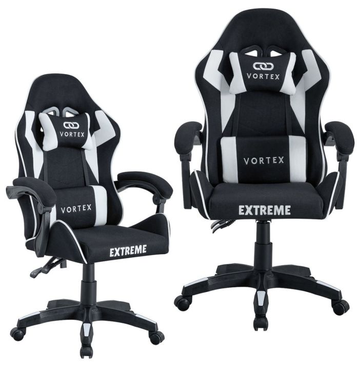 Комп'ютерне крісло із тканини Extreme VORTEX Білий