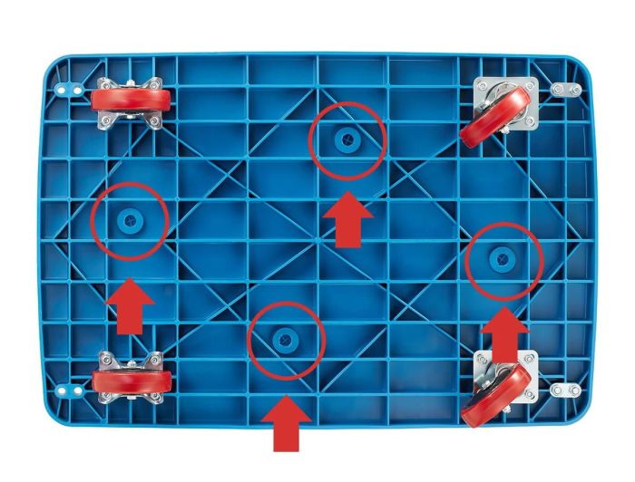 Візок платформний транспортний HIGHER HP-LH05-300 | 300 кг