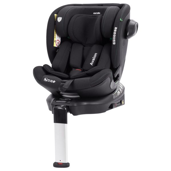 Автокрісло CARRELLO Avalon (CRL-8805 Absolute Black) i-Size 40-150см ISOFIX, поворот, опор.стійка