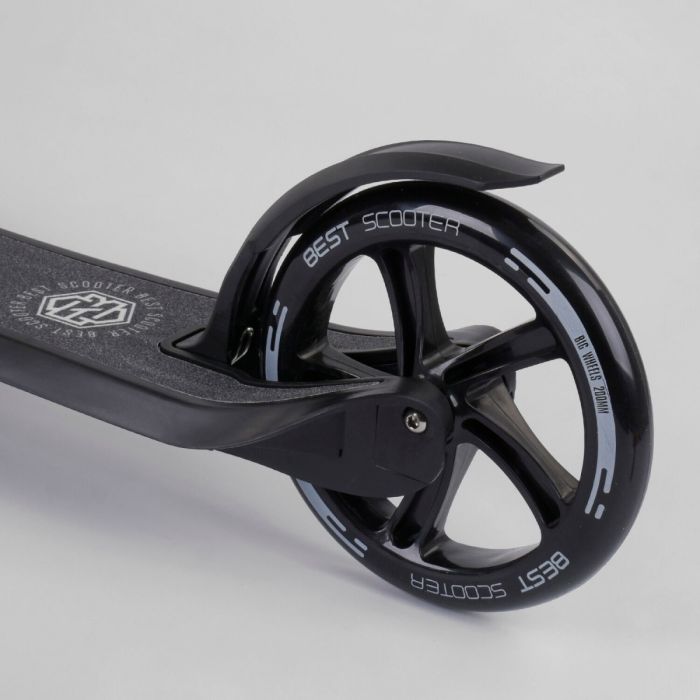 Самокат двухколесный Best Scooter Черный (72378) с PU колесами.