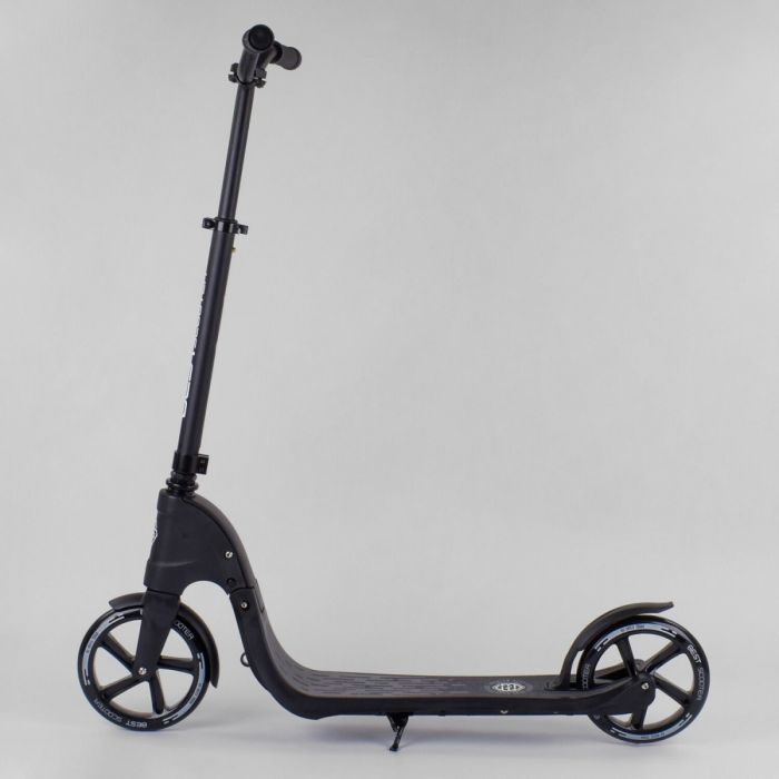 Самокат двухколесный Best Scooter Черный (72378) с PU колесами.