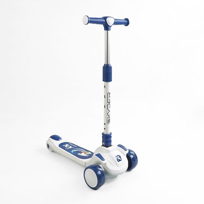 Дитячий триколісний Самокат 5в1 "Skyper" (FJ-59060) світло, укр. озвучка, з дод. колесами