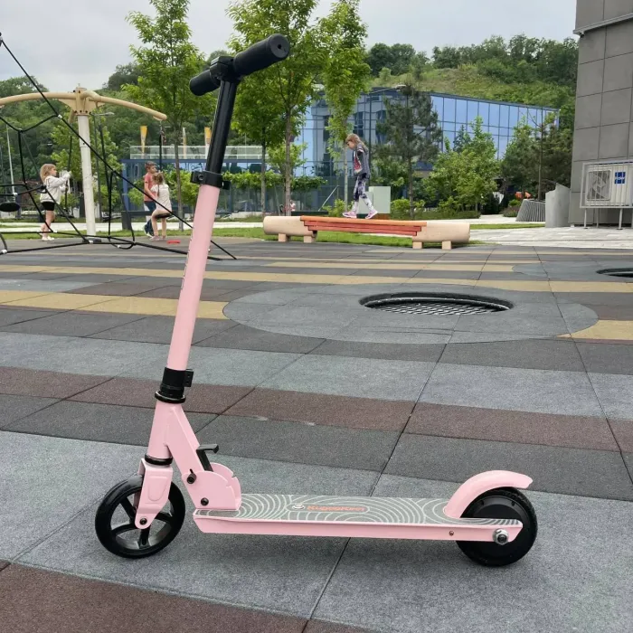 Дитячий електросамокат KUGOO Kirin J1 рожевий, для дітей від 4 років