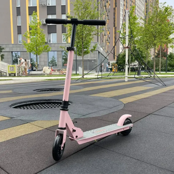 Дитячий електросамокат KUGOO Kirin J1 рожевий, для дітей від 4 років