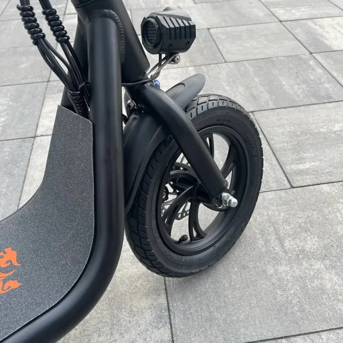 Електросамокат KUGOO С1 500W 11Ah чорний, з сидінням та посиленим кошиком
