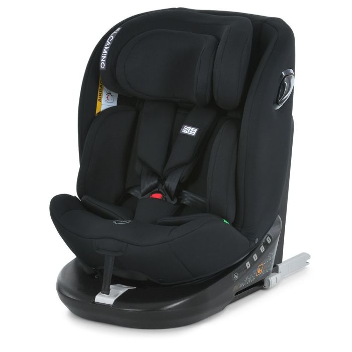 Дитяче автокрісло El Camino i-Free (ME 1187 Black) i-Size R129, фаза 1,2 (40-150 см) top tether, isofix