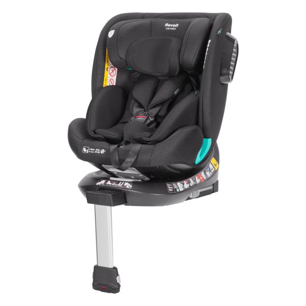 Дитяче Автокрісло CARRELLO Revolt (CRL-15805/1 Space Black) i-Size 40-150см ISOFIX, поворот, опор.стійка