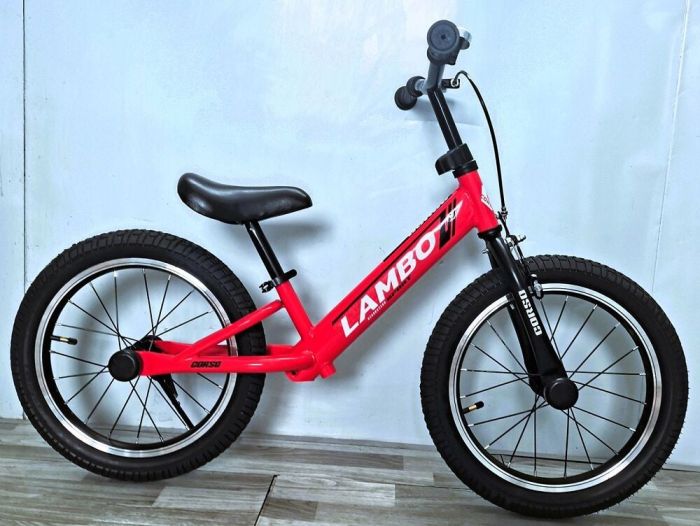 Детский Велобег "CORSO LAMBO" 16 дюймов (LB-16745) ручной тормоз, подножка, звонок